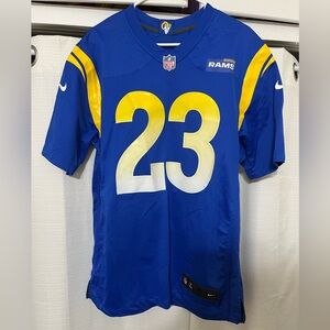 Nike NFL Blue Jersey medium rams Akers 23